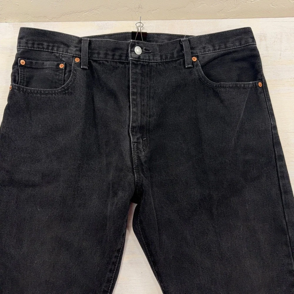 Levi's Jeans 517 Bootcut W40 L30 Classic 5-Pocket Black Denim Mens